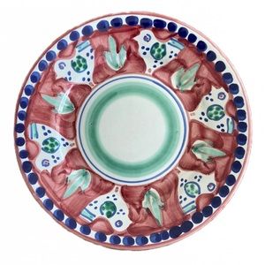 Pascal Ceramiche d'Arte Ravello Bird Salad Dessert Plate